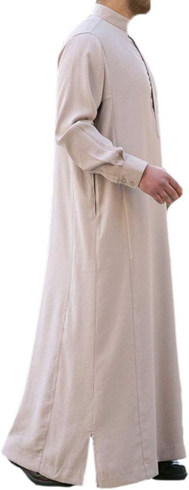 Herren Roben Muslim Arab Middle Eastern Langarm Arabian Thobe