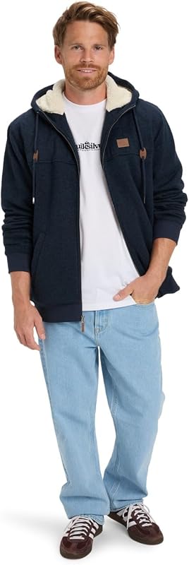 Cypress Keller - Polar com capuz e fecho - Homens - Azul.