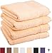 Superior Luxurious Soft Hotel & Spa Quality Bath Towel Set of 4, Made of 100% Premium Long-Staple Combed Cotton - Peach, 30