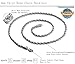 FIBO STEEL 4mm Stainless Steel Rope Chain Necklace for Men 16 inches Silver-tone