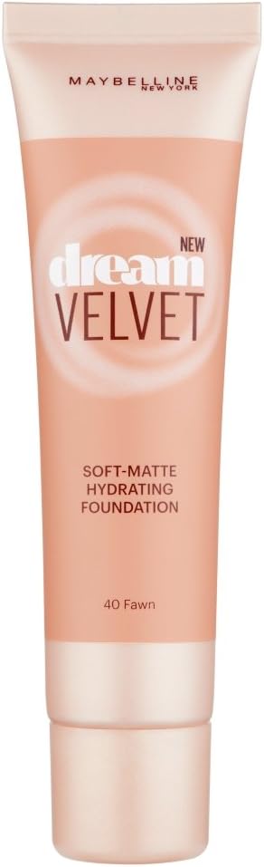 Maybelline Dream Velvet Foundation 40 Fawn, 30 ml (Pack of 1)
