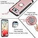 Galaxy S8 Plus Case,DAUPIN 360 Rotating Ring Grip Holder Stand Metal Patch Shock-Absorption Drop-Protection Hard PC Shell Soft TPU for S8+/s8 plus-Rose Gold…