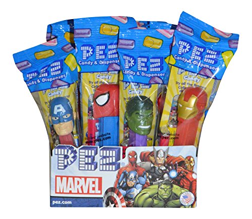 Marvel Comics PEZ Candy Dispensers: Pack of 12