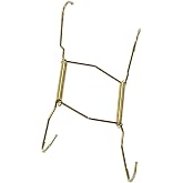 Hillman AnchorWire 11 in. to 14 in. Metal Plate Hanger 1 pk #122056 | Tension arms grip the rim, plastic tips protect the glaze, includes a mount, china, platters, dining room, kitchen display