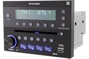 iRV Technology iRV32V2 AM/FM/CD/DVD/MP3/MP4/HDMI in&Out w/ARC/Digital 2.1/Surround Sound/Bluetooth/CEC/NFC,3 Zones Wall Mount