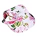 Cade Flower Pattern Nylon Baseball Cap/Dogs Hat/Visor Cap with Ear Holes for Small Dogs (Floral Print-M)