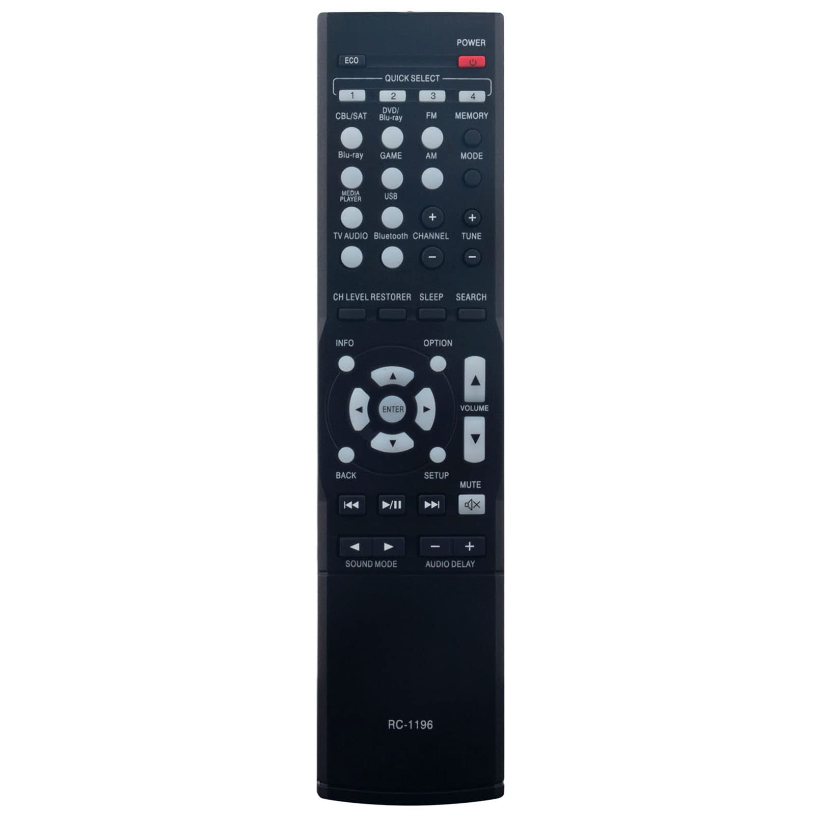 RC-1196 Replacement Remote Control Fit for Denon AV Receiver AVR-X510BT AVR-S500BT AVR-X520BT AVR-S510BT