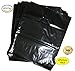 100 12x15 Durable Black Merchandise bags Pick ur Color Die Cut Handle-Glossy finish-Anti-Strech-100% Recyclable. For Retail store, Party favors, Handouts Plastic bags and more by Best Choice