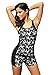 Dearlove Women's Floral Print Tankini Top with Boyshort Two Piece Swimsuit
