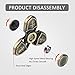 Buylen For Crusader Tri-Spinner Fidget Kirsite EDC ADHD Focus Toy With Longer Rotation and Super Stable, High Speed Small Bearing Anxiety Relief Toys