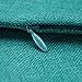 CaliTime Pack of 2 Throw Pillow Covers Cases for Couch Sofa Home Decoration High Class Faux Linen Solid Color 18 X 18 Inches Teal