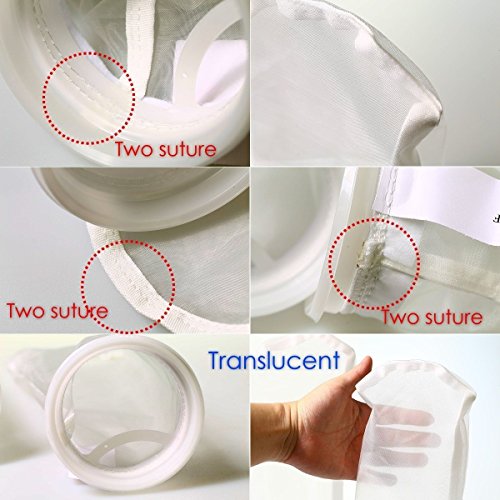 Dr. marine 2PC Filter Sock NYLON 4" X 15.7" 100 micron Aquarium Filter Bags