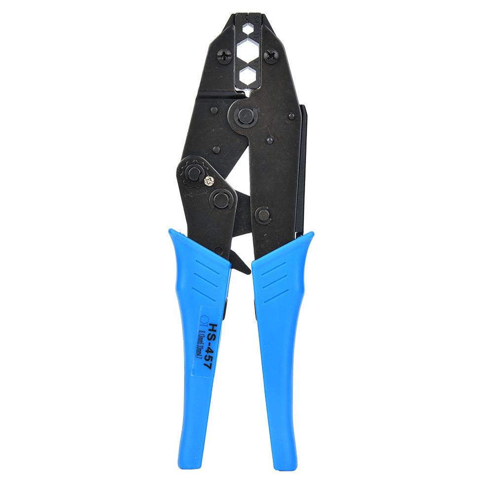 HS-457 Ratchet Crimp Pliers BNC/TNC Coaxial Cable Crimping Tool 11,8.2,5.4mm² RG6 RG58 Terminals Crimping Plier Hand Hardware Tool