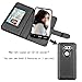 NJJEX for LG V35 ThinQ Wallet Case, for LG V30 / LG V30 Plus/LG V35 Case, PU Leather [9 Card Slots] ID Credit Folio Flip [Detachable][Kickstand] Magnetic Clousure Cover & Wrist Strap [Black]