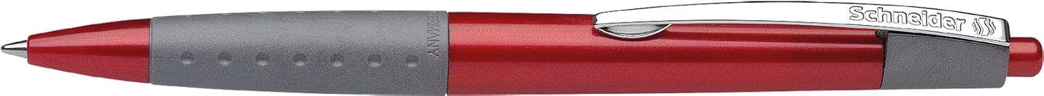 Schneider Loox Retractable Ballpoint Pen, Stationery, Red Barrel / Blue Ink - Image 3