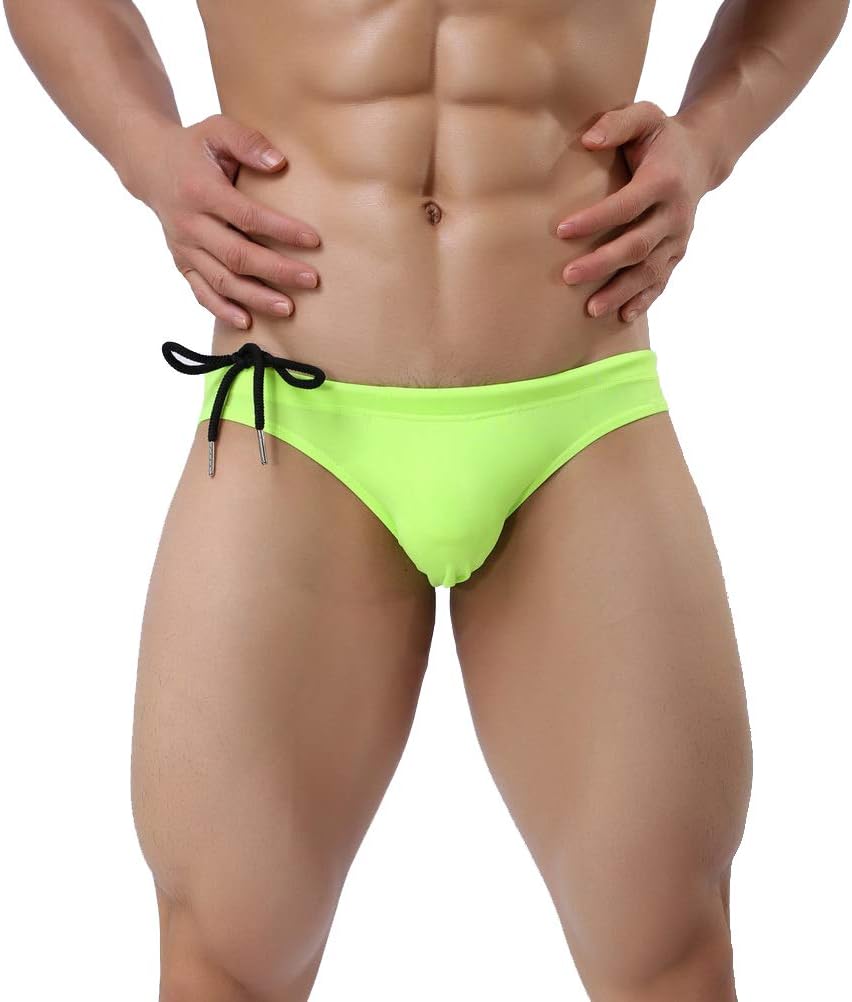 Men Bikini Briefs Swimming Trunks Low Rise Underwear Swimwear