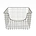 Spectrum Diversified Scoop Wire Storage Basket, Medium, Satin Nickel, 2-Pack