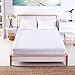 Sable Mattress Pad Protector, Queen Size Waterproof Quilted Topper Cover with FDA Certified Hypoallergenic Down Alternative Fill, Antibacterial, Dust Mite Protection, Deep Pocket Fitted Skirt 16 Inch