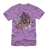 Star Wars Episode IV In Color Adult T-shirt - Purple Heather