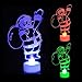 2018 Colorful Small Christmas Tree Snowman Santa Claus Fireworks Night Lights Christmas Decorations and Gifts