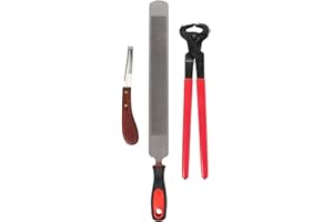 Horse Farrier Hoof Trim Tool Kit, Professional Horses Hoof Trimming Tools Horse Equine Metal Shears Farriers Hoof Nipper Cutt
