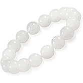 RUIQLXHANG Natural Stretch Lapis Lazuli Bracelet 10mm Healing Crystal Beads Bracelet for Women Men Energy Quartz Chakra Jewelry Meditation Emotion Control Stress & Anxiety Relief Bracelet