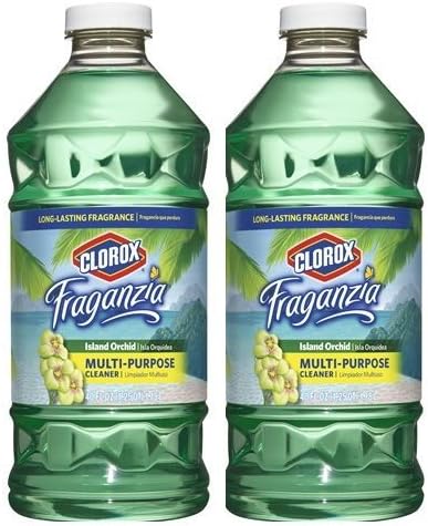 Clorox Fraganzia Multi-Purpose Cleaner, Island Orchid Scent, Two 40 Fl. Oz Bottles (80 fl oz total) by Fraganzia
