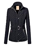 MBJ Womens Quilted Puffer Jacket with Inner Fleece