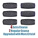 6 Pack Comfy Mate Pedi File Replacement Rollers 4 Extra Coarse & 2 Regular by Comfy Mate