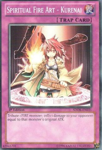 Yu-Gi-Oh! - Spiritual Fire Art - Kurenai (SDOK-EN036) - Structure Deck: Onslaught of the Fire Kings - 1st Edition - Common