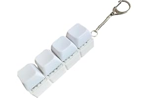 Fidget Keyboard Clicker,Handheld Portable Press Button Keychain | Finger Clicker Sensory Fun Toys | for Work School Travel Cl