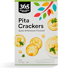 365 by Whole Foods Market, Cracker Pita Parmesan & Garlic, 5 Ounce