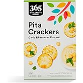 365 by Whole Foods Market, Cracker Pita Parmesan &amp; Garlic, 5 Ounce