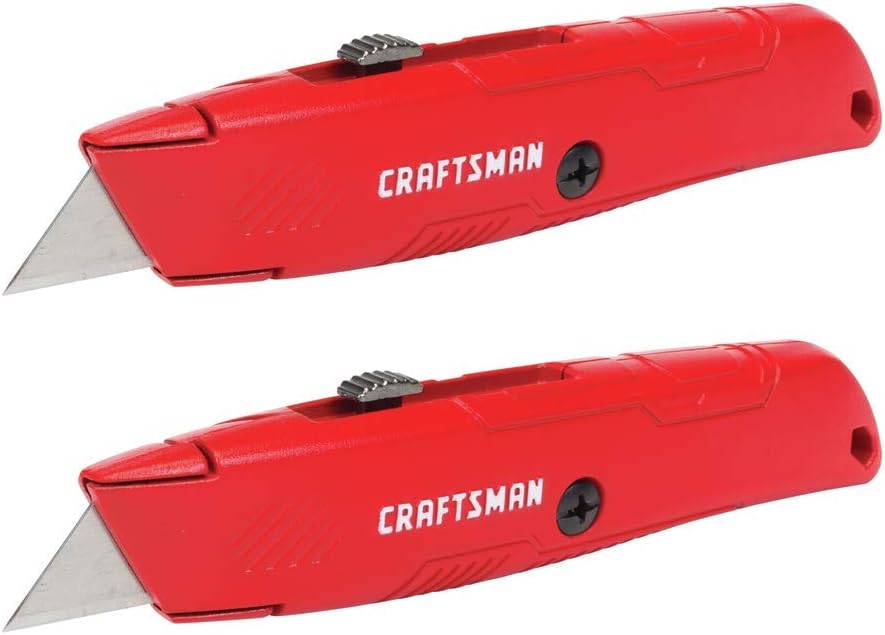 CRAFTSMAN Utility Knife, Retractable Blade, 2-Pack (CMHT10382): Home Improvement