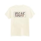 Andre's Designs Unisex Adult's Floral I Don't Give A Fuck - IDGAF T-Shirt XXL Ivory