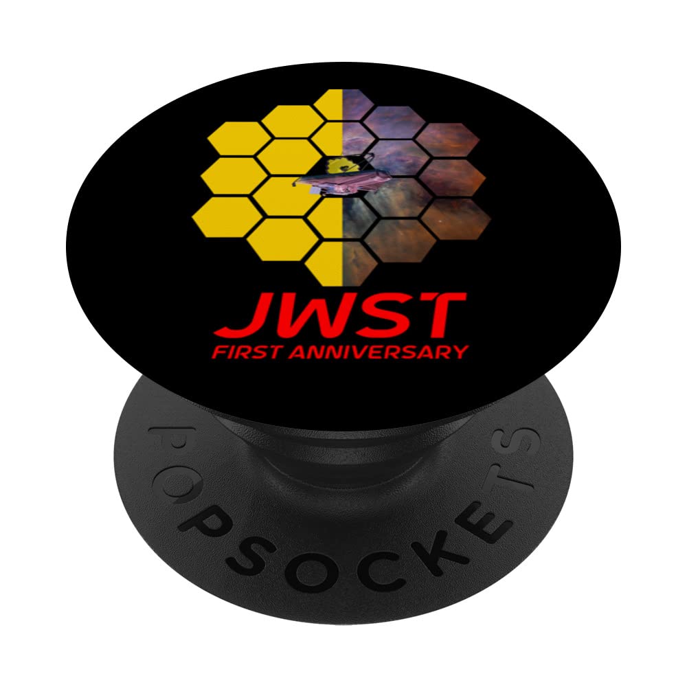 Webb Space Telescope One-Year First Launch Anniversary JWST PopSockets Swappable PopGrip