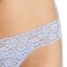 Amazon Brand - Mae Women's Lace Thong, 3 pack, White/Aqua/Hydrangea, X-Large