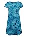 CTC Womens All Over Tie Dye V Neck Cap Sleeve T Shirt Dress - - Made in USA