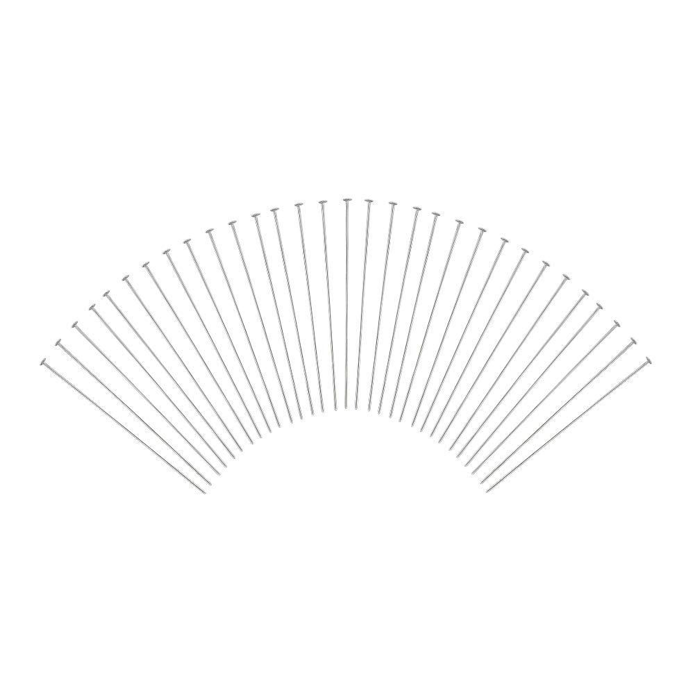 DanLingJewelry 100Pcs 304 Stainless Steel Head Pins Fine Satin Pin Dressmaker Pins for Jewellery Making Sewing Craft 1.97 Inch(50mm)