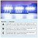 Orion Motor Tech 54 LED White Emergency Service Truck Car Vehicle Strobe Warning Light/Lightbars for Deck Dash Grill Windshield Headliner