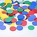 WILLBOND 200 Pieces Counters Counting Chips Plastic Markers 22 mm Mixed Colors for Bingo Chips Game Tokens with Storage Box