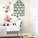 1 X DIY Removable wall stickers wall graphics and wall decals Quote Decal Art Vinyl Wall Sticker Bedroom bathroom tiles with flowers and butterflies
