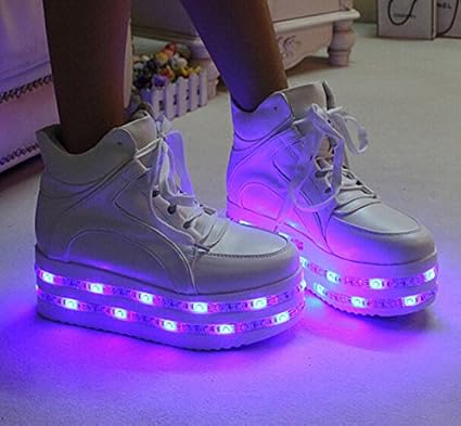 led platform sneakers