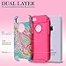 iPhone 5C Case,AnnBay(TM) for iPhone 5C 2in1 High Impact Hybrid Dual Layer Case Heavy Duty Case Armor Cover Case with Totem Pattern