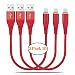 SMALLElectric Short iPhone Charger Cable 1ft, Short Lightning Cable 1ft 3Pack Date Sync iPhone Charging Cord for iPhone X /8/8 Plus/7/7 Plus/6/6s Plus/5s/5,iPad (1ft3pcs) (1ft3pcs) primary