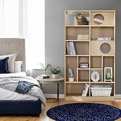 VIHLCYDA Modern Cat Tree Bookshelf - Stylish