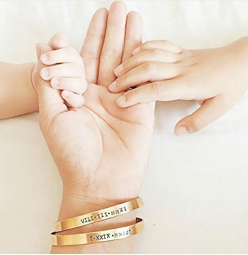 Flash Sale. Today only. FREE SHIPPING. Hand Stamped Cuff Bracelet. Brass or Silver. Personalized Roman Numeral or Quote