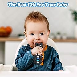 ROBBEAR Baby Teething Toys, Food Grade Silicone