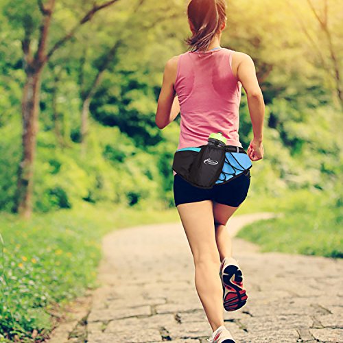 Hydration Running Belt by AIHOLES - Holds all iPhones Plus Accessories - with Expandable Water Bottle holder - Fits Large Water Bottle (Bottle Not Included) - Thumbnail 7