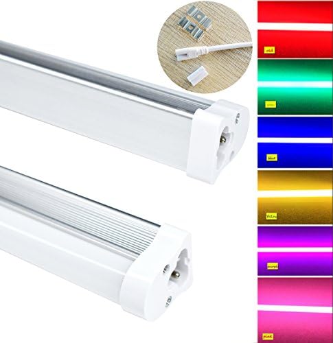 器具一体型 40w形 一体型 電球 1ｃｍ 器具一体型 B0748cnmcc Led蛍光灯 40w形 10mm 40形 消費電力18w 赤い青色の黄色蛍光ピンクのバーカラフルなチューブ T5 高輝度 Led一体型ベース照明 40w形 B0748cnmcc 40w型 蛍光灯 器具一体 25本入り Toika Led蛍光灯一